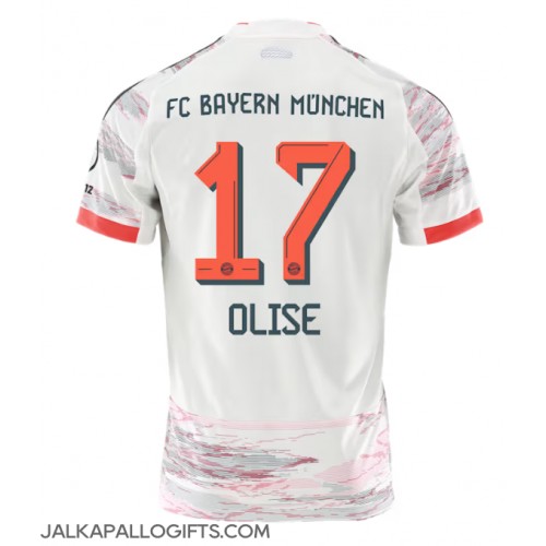 Bayern Munich Michael Olise #17 Vieraspaita 2025-26 Lyhythihainen